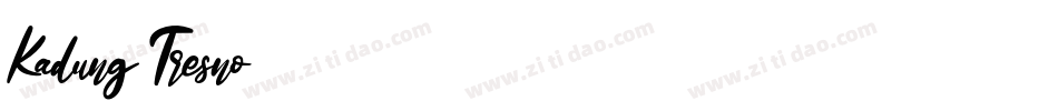 Kadung Tresno字体转换